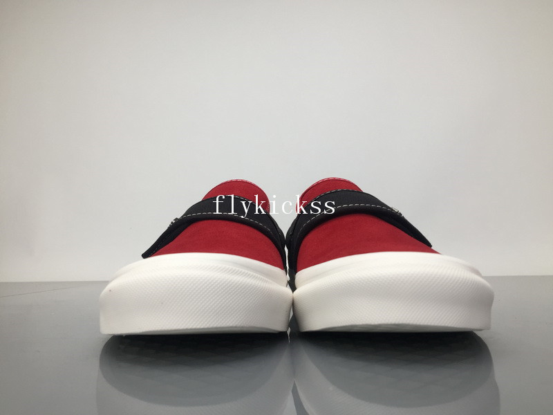 Fear of God x Vans Slip-On VN0A3MQ5NP4H Red